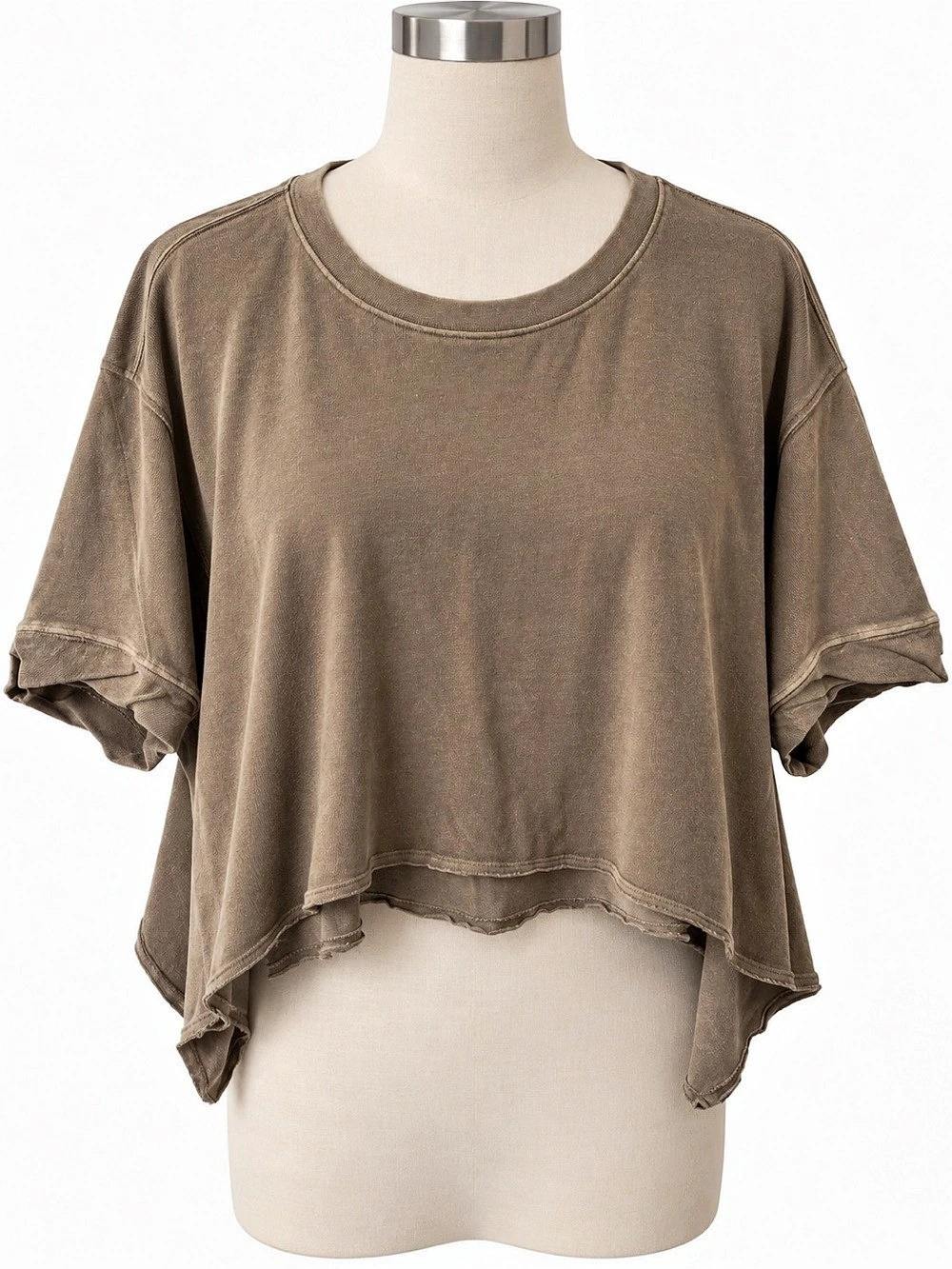 We The Free Take 2 Tee Brown Short Sleeve Top XS